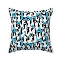 Where's Mom Baby Penguins, blue, 8 inch