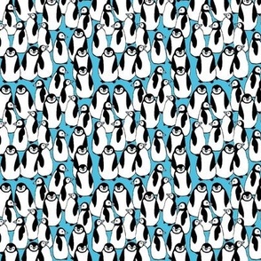 Where's Mom Baby Penguins, blue, 3 inch