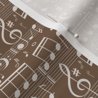 Smaller Scale Music Notes on Brown