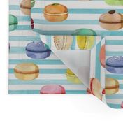 Macaron Blue Stripes