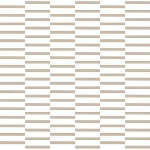 CALM binding stripes, white taupe