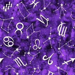 Zodiac Sky Scatter in Purple