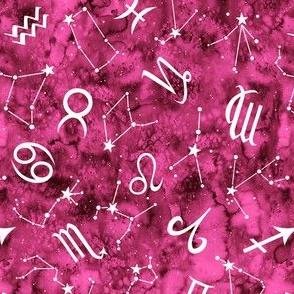 Zodiac Sky Scatter in Pink