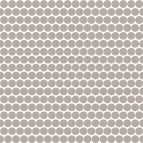 CALM medium polka dot- wht grey
