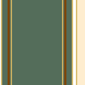 Large Stripes | Dusty Green-Cream-White-Chocolate