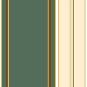 Stripes | Dusty Green-Cream-White-Chocolate
