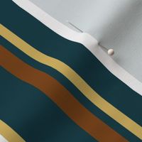 Large Stripes | Dp Teal-Peach-Blush-White-Chocolate