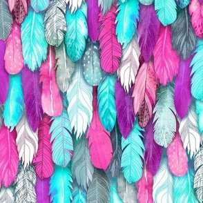 Candy Colored Feathers