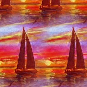 sailboat sunset orange red sunset sunrise flwrht