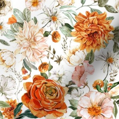 Sedona Vintage Garden Florals / White