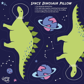 Space Dinosaur Pillow - Stegosaurus