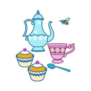 Garden Tea Party Placement Print