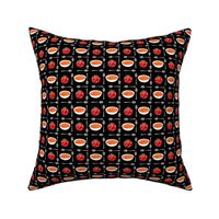 tomato soup tile inverted - black