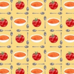 tomato soup tile inverted - yellow