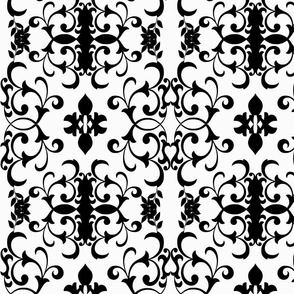 Damask wallpaper seamless pattern design