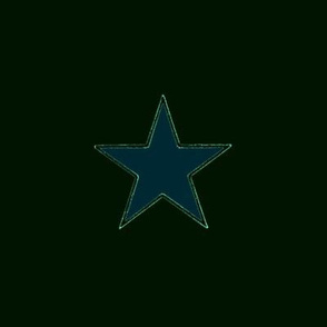 Star-teal on dark green