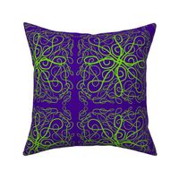 violin clef green violet lime Neo Art Deco table runner tablecloth napkin placemat dining pillow duvet cover throw blanket curtain drape upholstery cushion duvet cover clothing shirt 