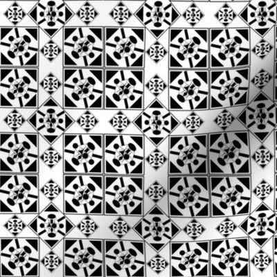 black and white geometrics 
