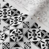 black and white geometrics 