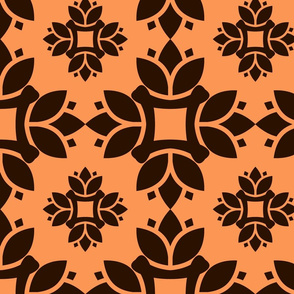 Water lily seamless pattern design