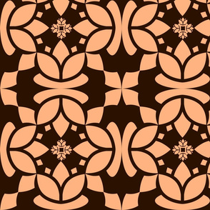 Floral of water lily basic pattern design