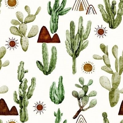 Cactus Fabric, Wallpaper and Home Decor | Spoonflower
