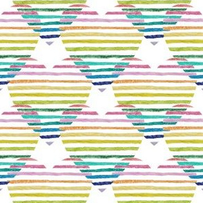 rainbow stripey hearts