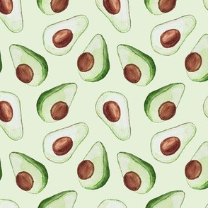 watercolor avocados small