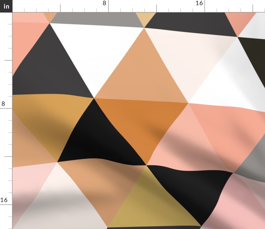 6" triangle wholecloth: boylston