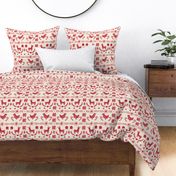 Red Rustic Nordic Holiday Pattern