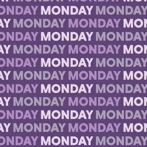 Monday Weekday Purple Large