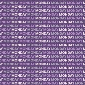 Monday Weekday Purple Small