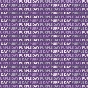 Purple Day of the Week Small