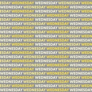 Wednesday Weekday Yellow Small