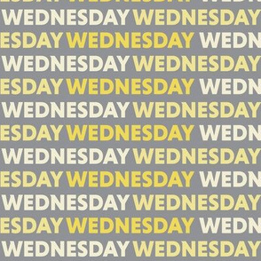 Wednesday Weekday Yellow Large