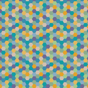 Hexagon - trend colors