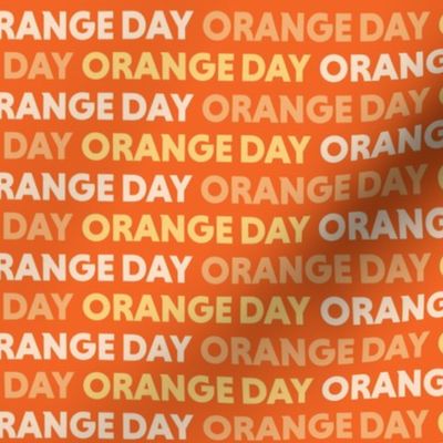 Orange Day of the Week Large
