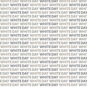 White Day of the Week Small