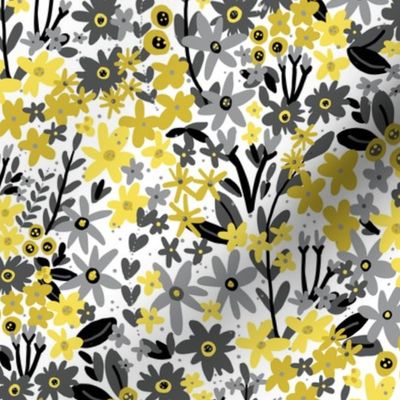 Garden Gems (Yellow and Gray)