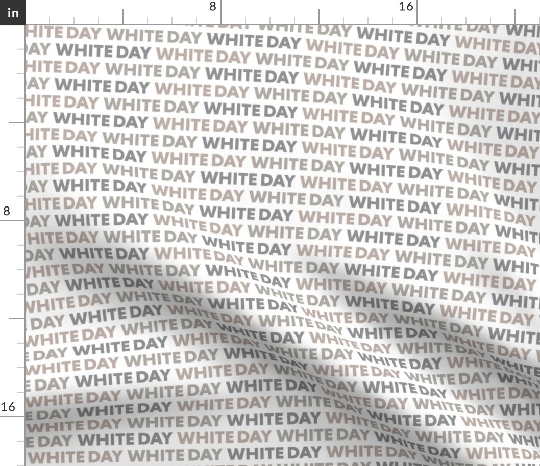 White Day of the Week Large