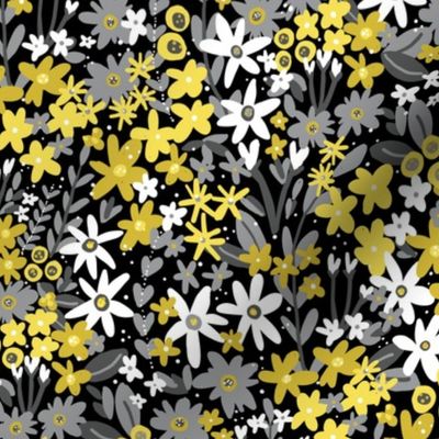 Garden Gems (Yellow and Gray)