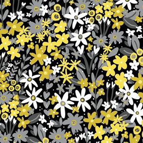 Garden Gems (Yellow and Gray)