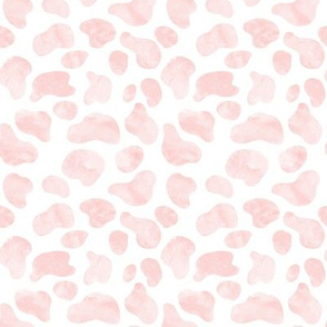 (small scale) Holstein cow - dairy cow - cow spots (watercolor pink) -  LAD20BS