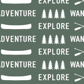 (jumbo scale) explore wander adventure - green - LAD20BS