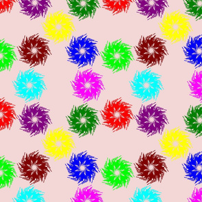 Colorful stars seamless pattern design