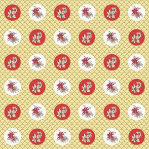 POINSETTIA SCALLOP PATTERN (YELLOW)