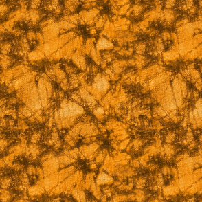 Vernal-Batik Tie Dye Crackle- Woven Texture- Orange Gold- Regular Scale