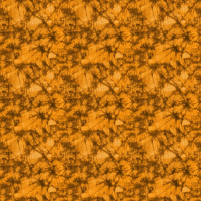 Vernal-Batik Tie Dye Crackle- Woven Texture- Orange Gold- Small Scale