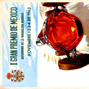 144-2   Poster - Grand Prix of Mexico 1962