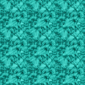 Vernal-Batik Tie Dye Crackle- Woven Texture- Teal- Small Scale